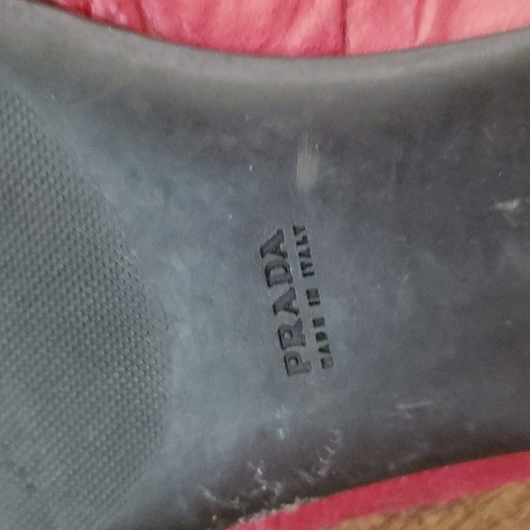 Prada red loafers womens 37 - Picture 9 of 11